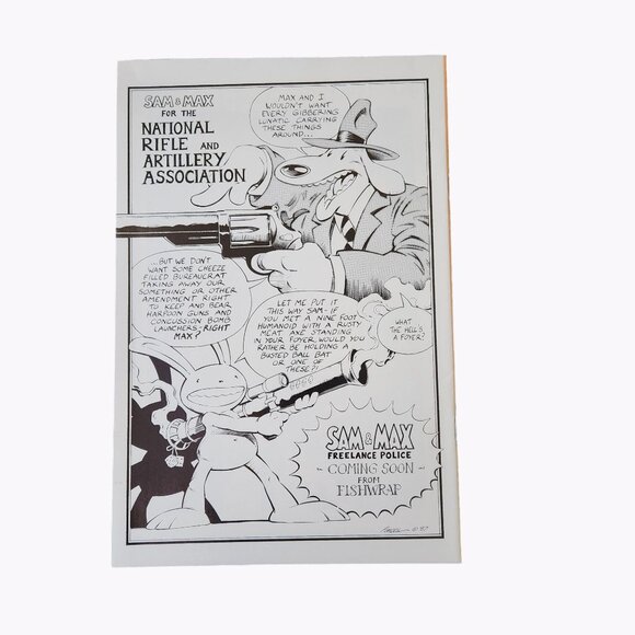 Fishwrap The Fish Police #7 1987 Comic Book Collector Bagged Boarded - Picture 2 of 2